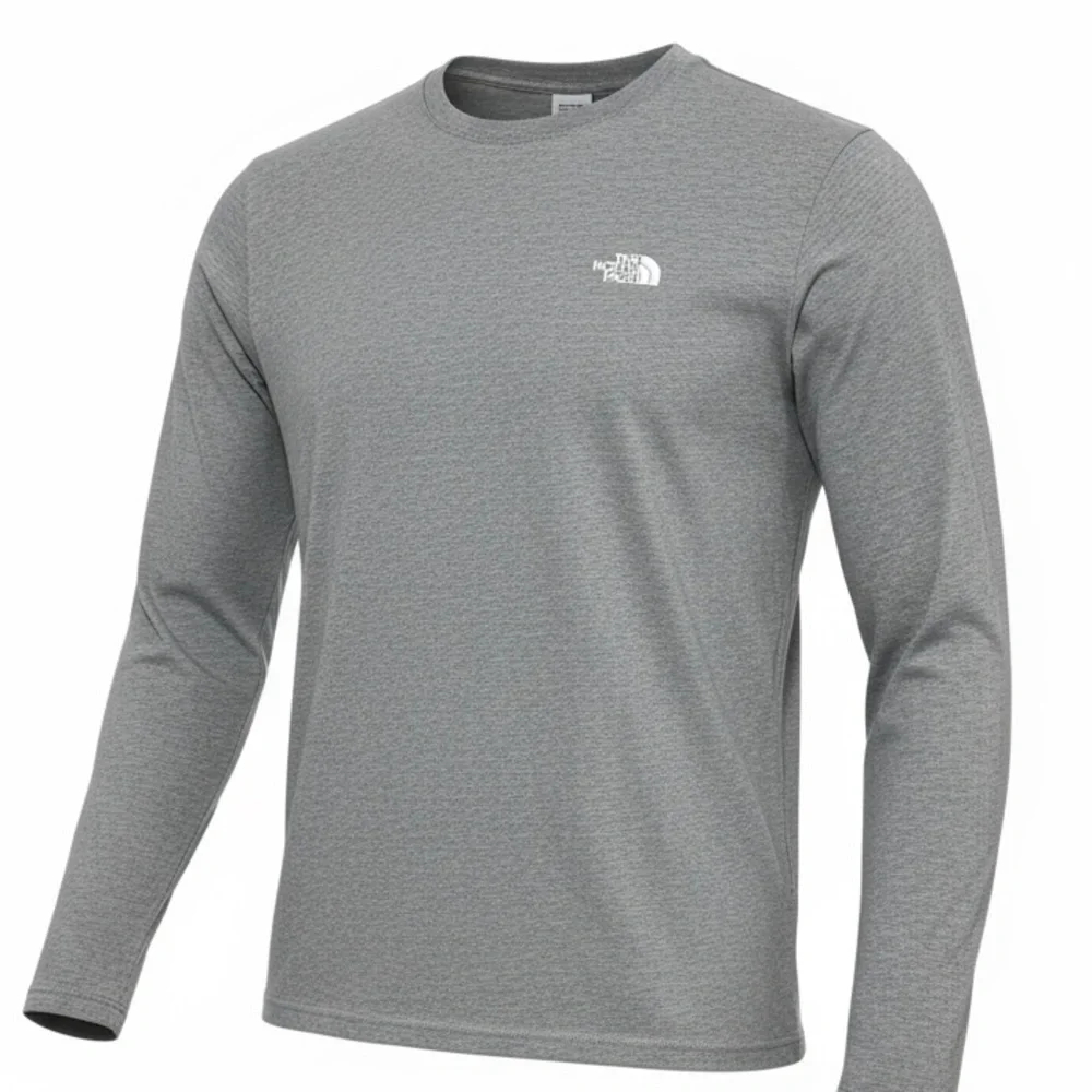 The North Face Gray Long Sleeve Men's Tee - Size Small - Slim Fit -‎ B22